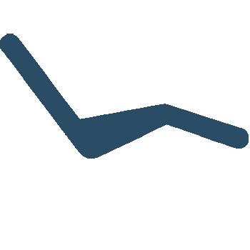 The image features a stylized graphic representation of an office chair with a reclined posture, accompanied by a human figure lying on its back with arms crossed over the chest, symbolizing relaxation or rest.